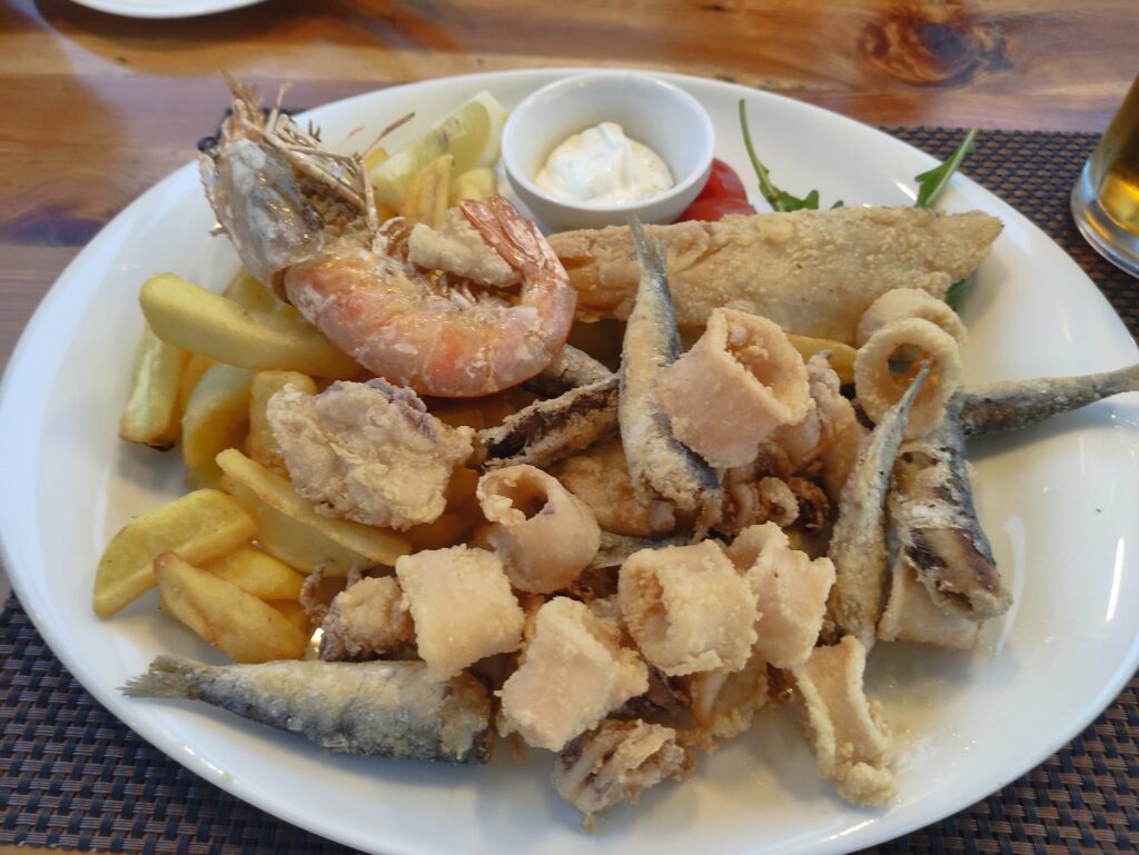 Fischplatte Restaurant Orsera Camping Resort Vrsar